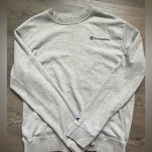 grey champion sweatshirt with no hood